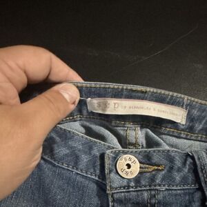 S & P Women's Slim Flared Jeans Blue Medium Wash Stretch 5-Pocket Size 11